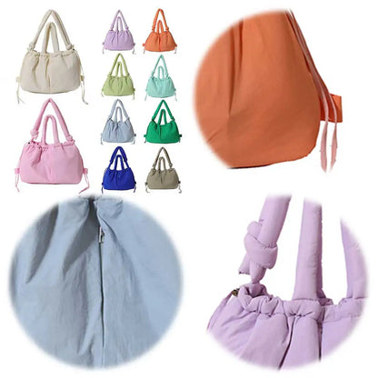 Large Capacity Puffer Tote Bag with Adjustable Strap Lightweight Design