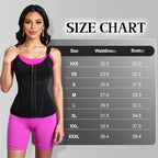 Underbust Waist Cincher Vest with Adjustable Straps and Zip Closure