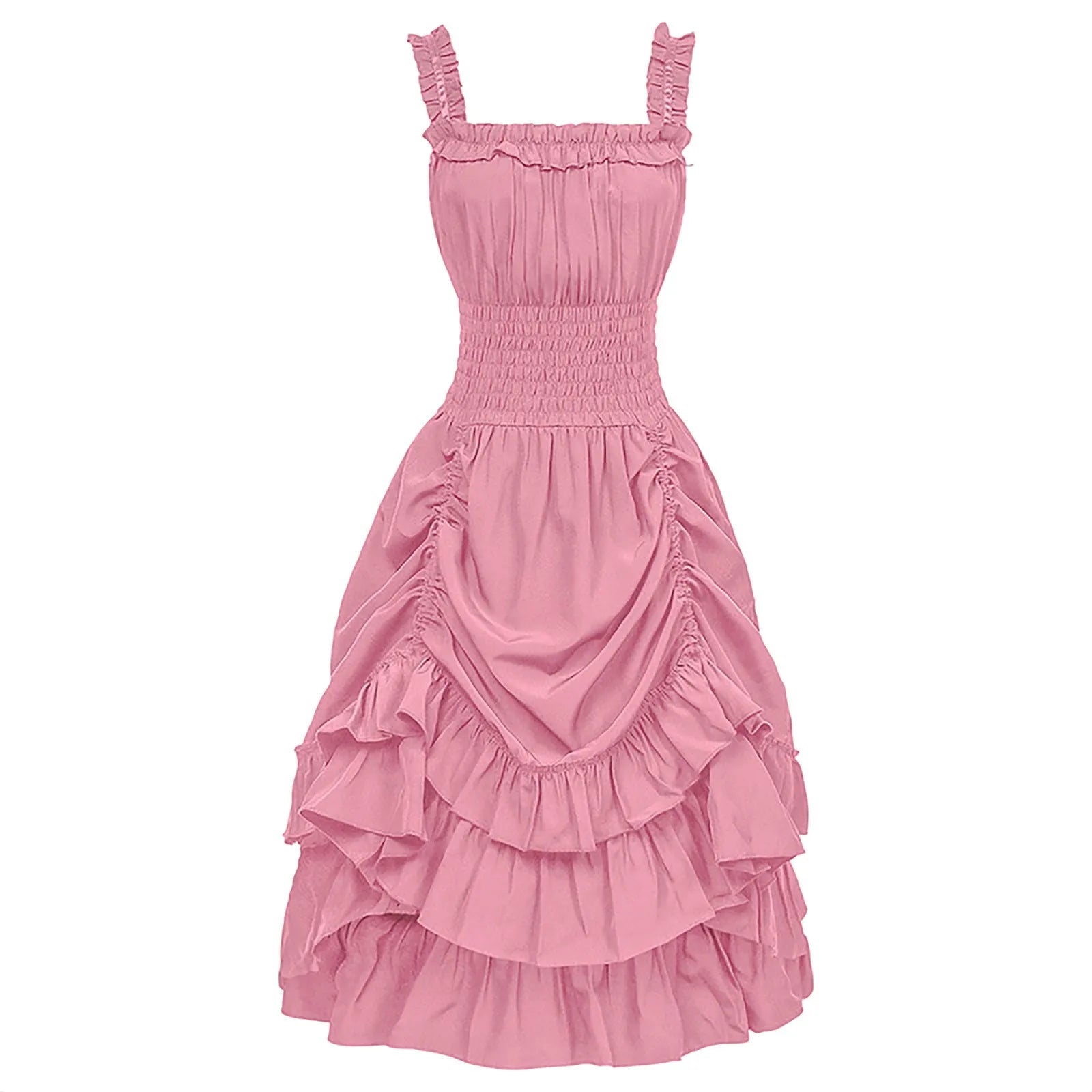 Layered Ruffle Gothic Mini Dress with Coquette Alternative Fashion Aesthetic