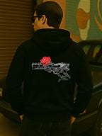 Oversized Graphic Streetwear Hoodie with Illustrative Artwork and Relaxed Fit