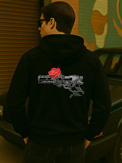 Oversized Graphic Streetwear Hoodie with Illustrative Artwork and Relaxed Fit