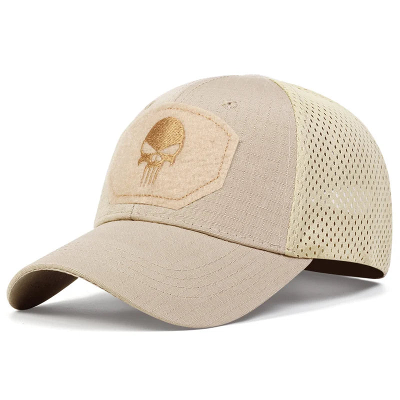 Unisex Mesh Baseball Cap with Graphic Embroidery for Outdoor Casual and Adventure Style