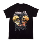 Vintage Skull Graphic Cotton T-Shirt with Distressed Streetwear Artwork Design