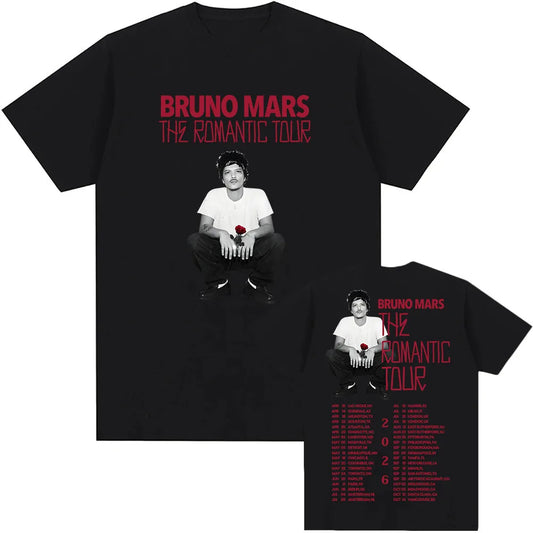 Vintage Tour-Inspired Graphic Cotton Streetwear T-Shirt with Retro Front Print