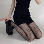 Spider Web Pattern Fishnet Tights Gothic Alternative Fashion Mesh Hosiery