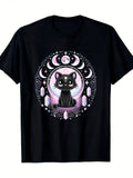 Kawaii Anime Goth Graphic Tee With Alternative Retro Streetwear Aesthetic