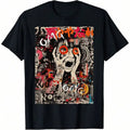 Distressed Anime Goth Oversized Graphic Streetwear Tee