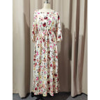 Vintage Floral Gothic Lolita Inspired Cottagecore Maxi Dress