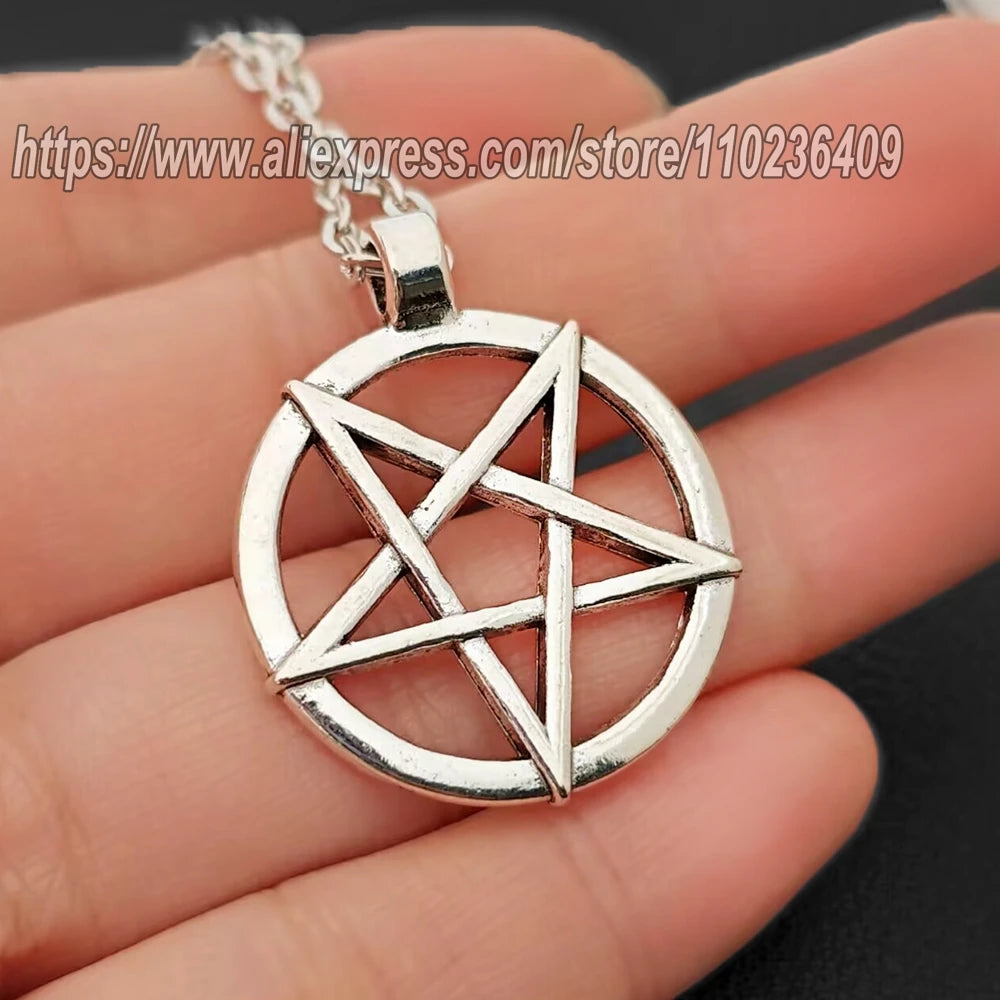Alternative Inverted Star Pendant Necklace for Gothic Punk and Dark Fashion Styling