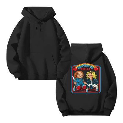 Retro Anime Streetwear Hoodie with Manga-Inspired Graphic Back Print
