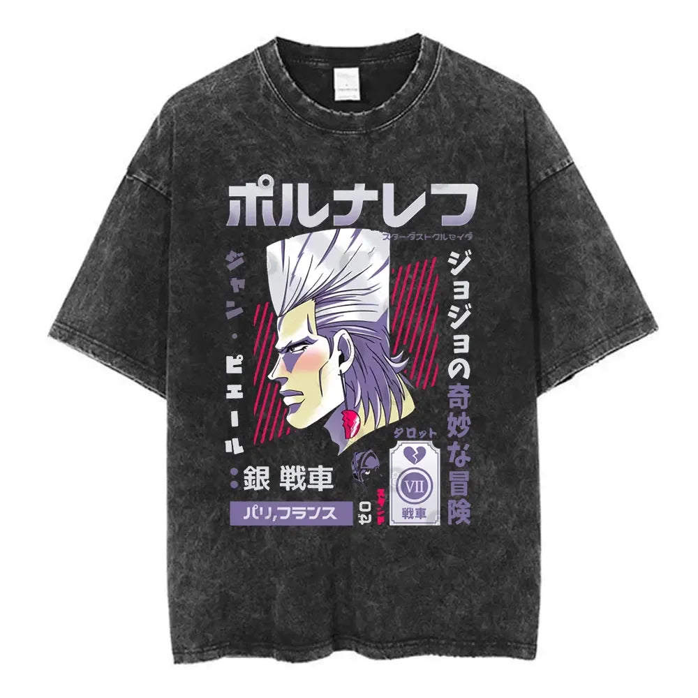 Japanese Gothic Illustration Oversized Urban Graphic T-Shirt