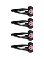 Skull Accent Hair Clip Set Cute Gothic Alternative Fashion Accessories
