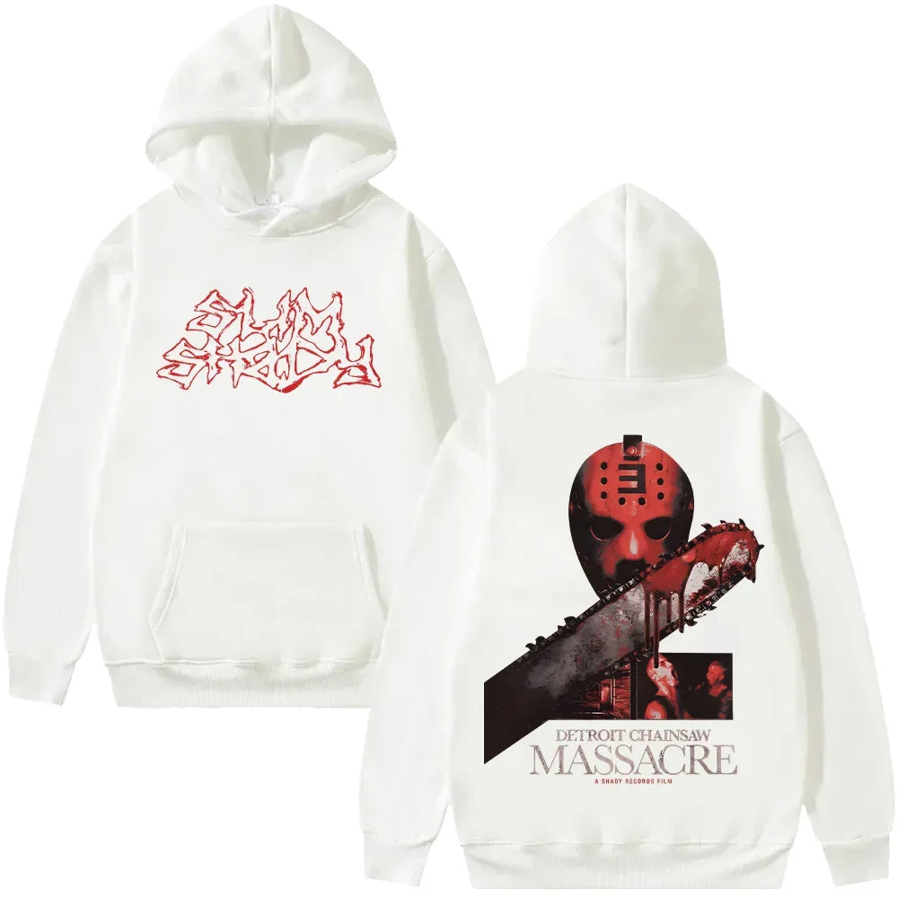 Gothic Manga Hoodie With Distressed Graphic Streetwear Aesthetic