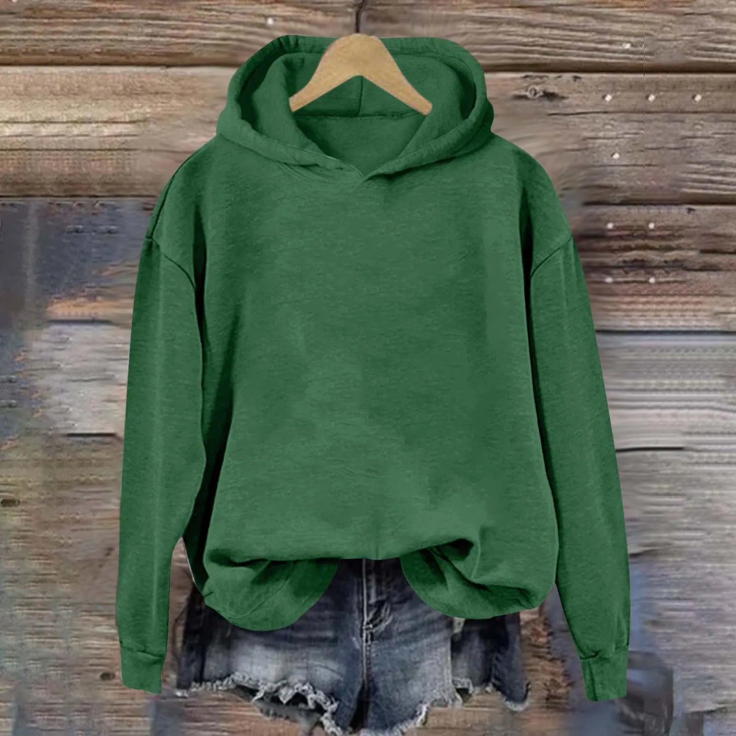 Oversized Minimalist Pullover Hoodie with Relaxed Fit for Everyday Casual Streetwear
