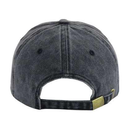 Vintage Washed Graphic Baseball Cap with Adjustable Fit for Casual Streetwear Everyday Fashion