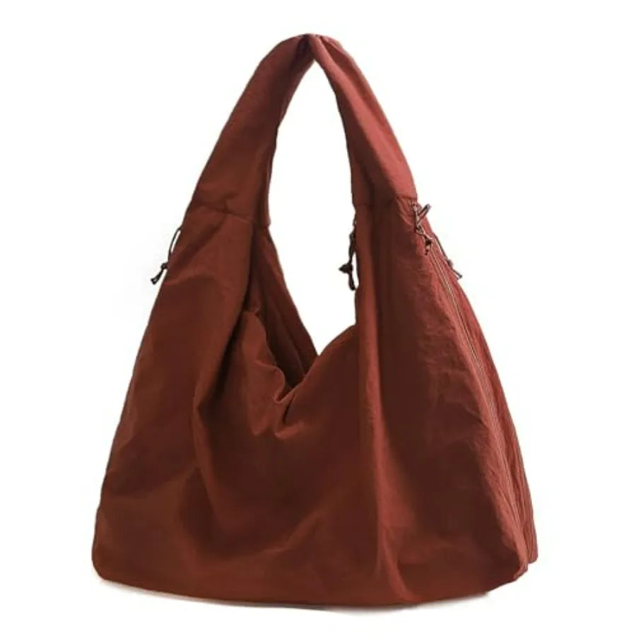 Oversized Crescent Hobo Tote Bag with Soft Slouchy Everyday Design