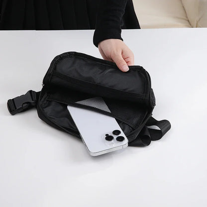 Waterproof Nylon Chest Bag with Adjustable Strap Large Capacity Design