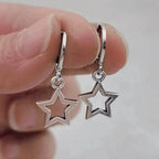 Celestial Star Drop Earrings for Fairy Grunge and Y2K Fashion