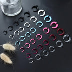 Mixed Septum and Horseshoe Ring Set for Alternative Body Styling