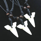 Shark Tooth Pendant Necklace Tribal Alternative Statement Fashion Jewelry