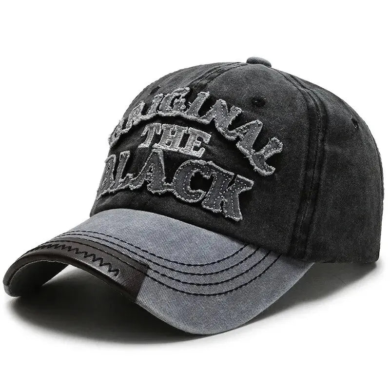 Unisex Vintage Washed Baseball Cap with Embroidered Detail for Everyday Casual Streetwear Style