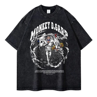 Dark Manga Graphic Oversized Vintage Streetwear Casual Cotton T-Shirt