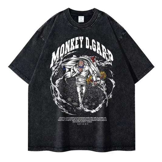 Dark Manga Graphic Oversized Vintage Streetwear Casual Cotton T-Shirt