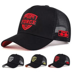 Breathable Mesh Baseball Cap with Graphic Patch for Casual Outdoor Streetwear Everyday Style