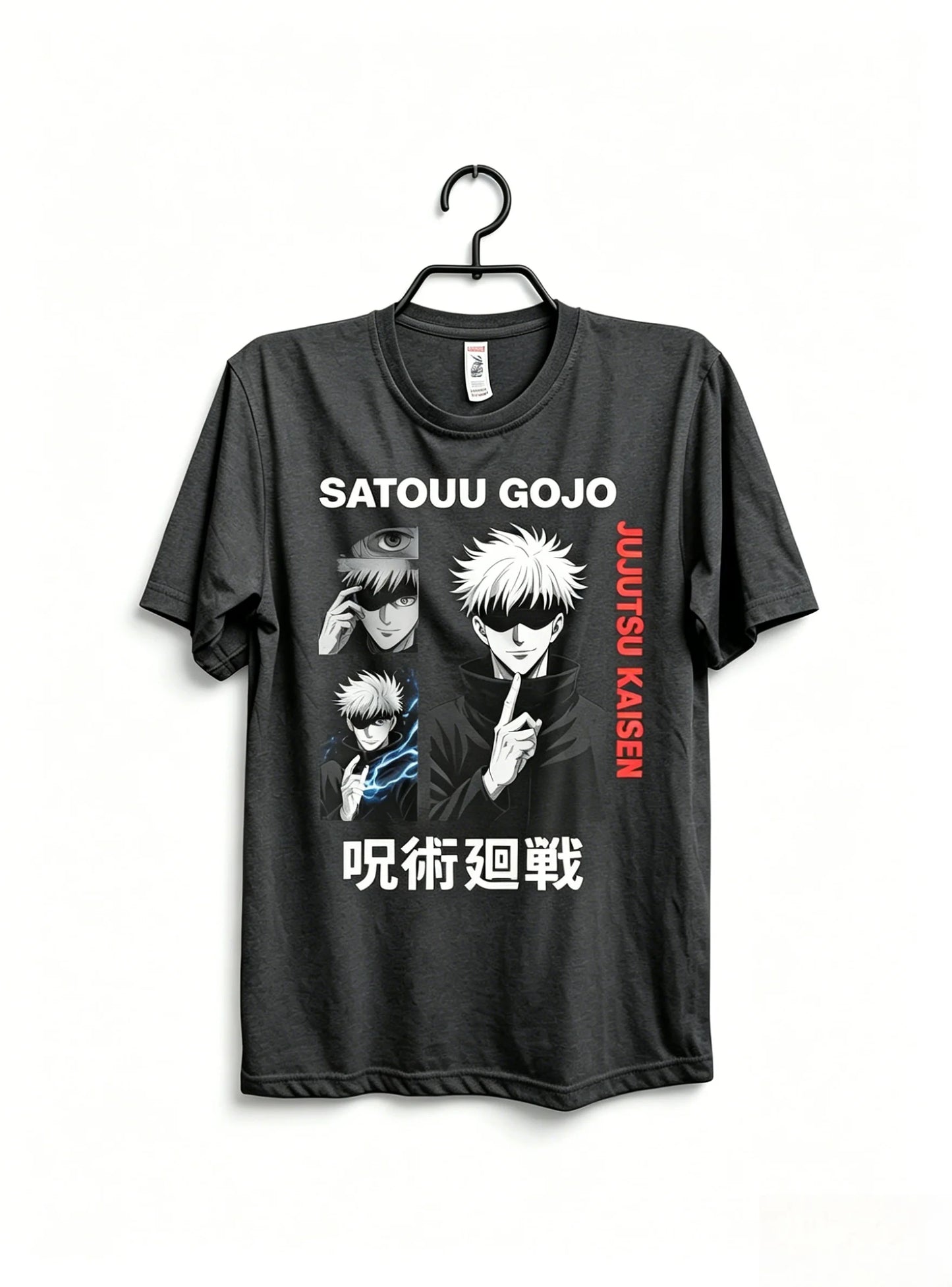 Anime Sorcerer Oversized Japanese Streetwear Graphic Cotton Casual T-Shirt