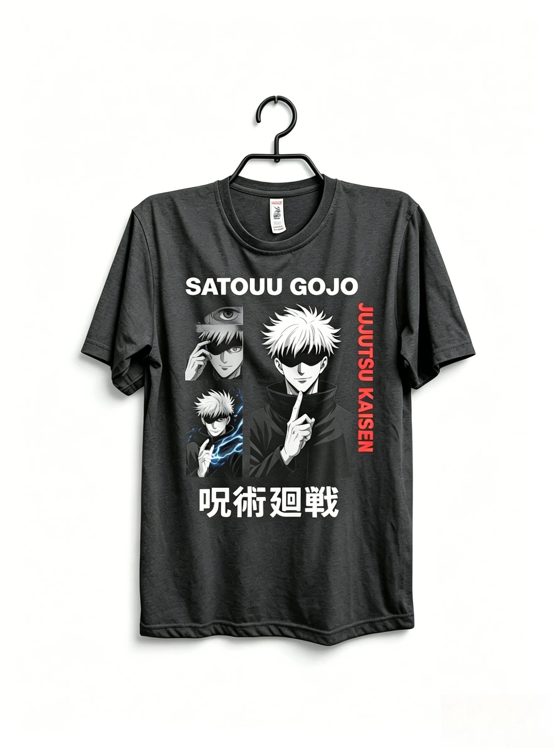 Anime Sorcerer Oversized Japanese Streetwear Graphic Cotton Casual T-Shirt