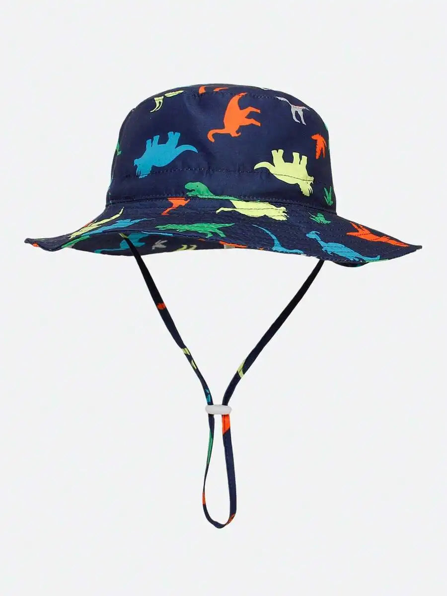 Adjustable Bucket Sun Hat with Chin Strap and Wide Brim for Outdoor Summer Adventures