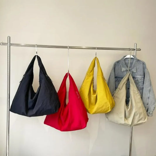 Oversized Crescent Hobo Tote Bag with Soft Slouchy Everyday Design
