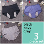 Five-Piece High-Waisted Absorbent Menstrual Brief Set