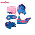 Women's Fantasy Inspired Dress Costume Set with Layered Skirt and Coordinated Hat Accessory