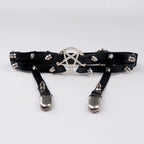 Pentagram Thigh Harness Garter Gothic Punk Alternative Statement Leg Accessory