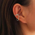 Irregular Geometric Ear Cuff for Punk Alternative Fashion Styling