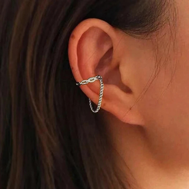 Irregular Geometric Ear Cuff for Punk Alternative Fashion Styling