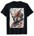 Retro Anime Abstract Graphic T-Shirt with Manga Streetwear Art Aesthetic