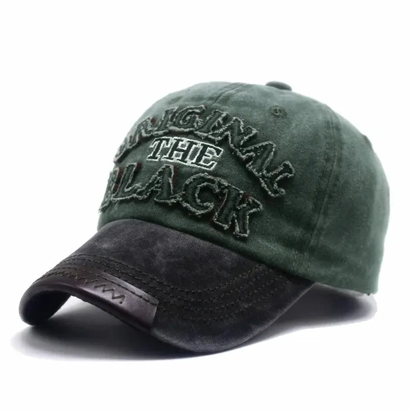 Unisex Vintage Washed Baseball Cap with Embroidered Detail for Everyday Casual Streetwear Style