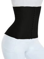 High-Stretch Waist Trainer Corset with Hook Front Closure and Sculpting Fit