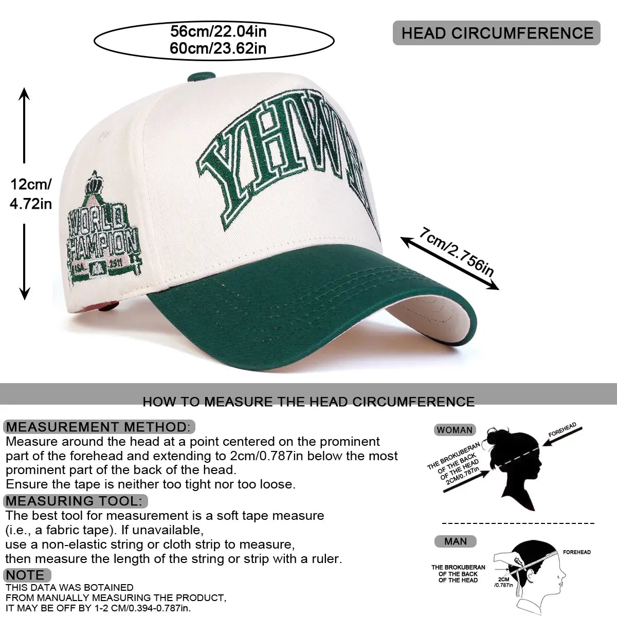Embroidered Two-Tone Adjustable Baseball Cap with Curved Brim for Modern Streetwear Fashion