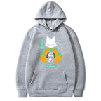 Minimalist Anime Streetwear Hoodie with Manga Cat Graphic Design