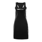 Glossy Bodycon Mini Dress with Futuristic Alternative Streetwear Style