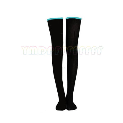 Women's Idol-Inspired Costume Set with Sleeveless Dress, Twin-Tail Wig and Matching Accessories