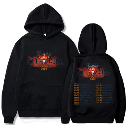 Oversized Graphic Hoodie With Vintage Inspired Front And Back Artwork