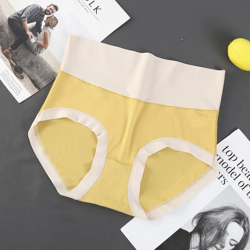 Six-Piece High-Waisted Modal Blend Color-Block Brief Set