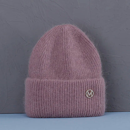 Soft Rabbit Fur Knit Beanie for Everyday Casual Outdoor Winter Fashion and Comfort Style
