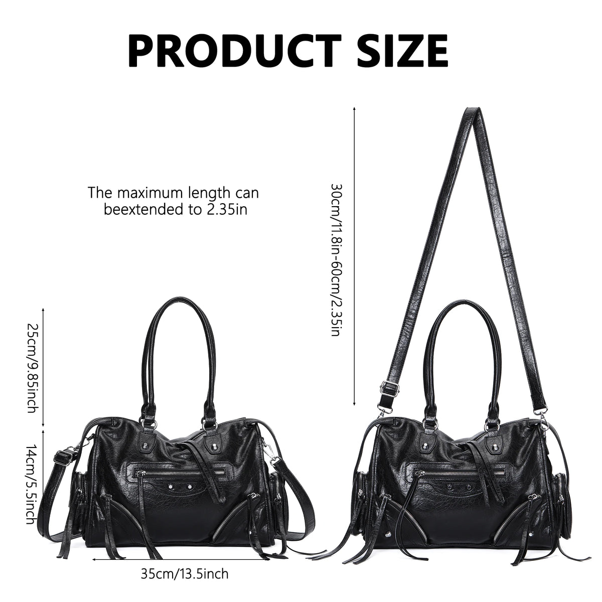 Vintage Inspired Rivet Tote Bag with Tassel Accents Y2K Streetwear Style