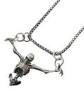 Skeleton Archer Pendant Necklace for Gothic Punk and Alternative Fashion