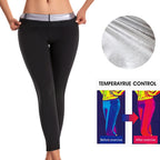 High-Waisted Activewear Sauna Leggings with Heat-Trapping Metallic Interior